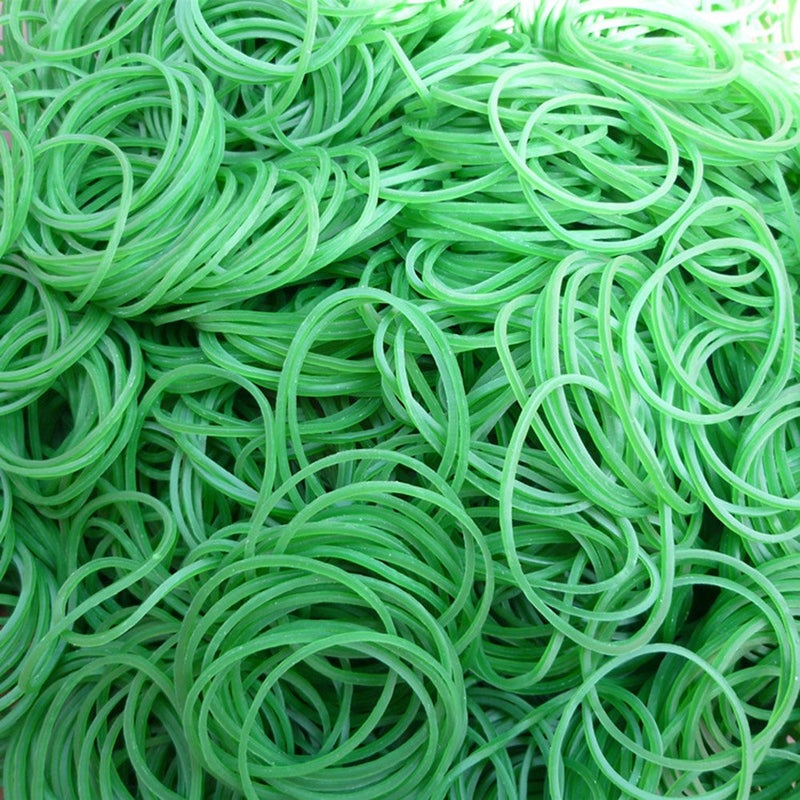 Hamosky Rubber Band Paper Bills Dollars Money Elastic Stretchable Bands 500Pcsï¼ŒSize 38mm /1.49 Inches (Green) - Image 1